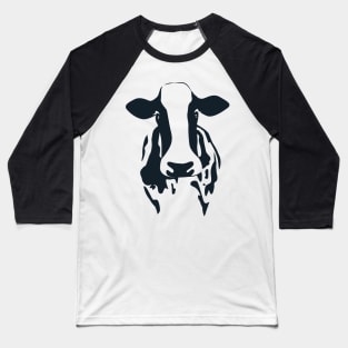 Cow Silhouette Baseball T-Shirt